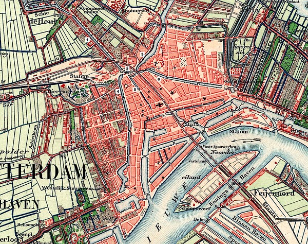 kaart rotterdam